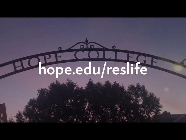 First-year Residential Life at Hope College