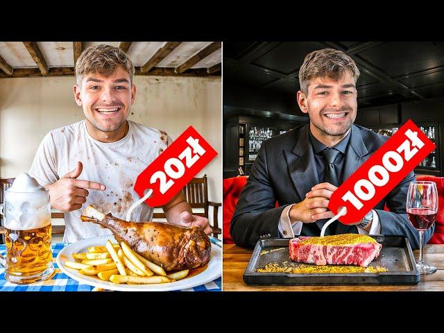 OBIAD W CHILE ZA 20 ZŁ vs 1000 ZŁ!  (TEST RESTAURACJI)