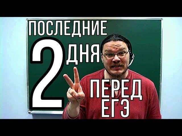 Как провести последние два дня перед ЕГЭ | трушин ответит #017 | Борис Трушин !