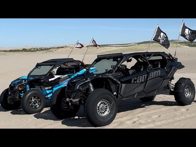 Can Am X3 with new 35” Sandcraft Destroyer sand tires in the Idaho dunes.