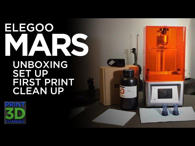 Elegoo Mars mSLA LCD 3D Printer - Unbox/Setup/Print/Clean