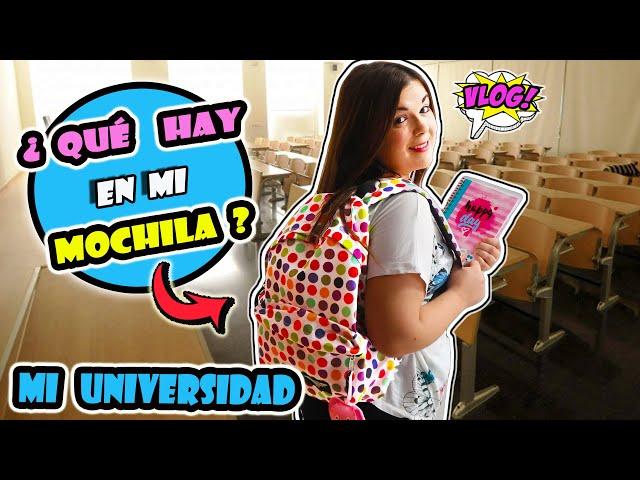 ¿QUÉ HAY EN MI MOCHILA PARA LA UNIVERSIDAD?  TAG DE LA MOCHILA | COMPRAS de REGRESO A CLASES