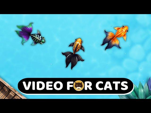 CAT GAMES - Cartoon Goldfish. Fish Video for Cats to Watch | CAT TV | 1 Hour.