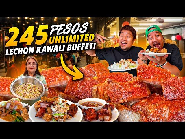 245Pesos Legit na "UNLI LECHON KAWALI BUFFET" dito araw-araw! Eat All You Can HINDI VIRAL o TRENDING