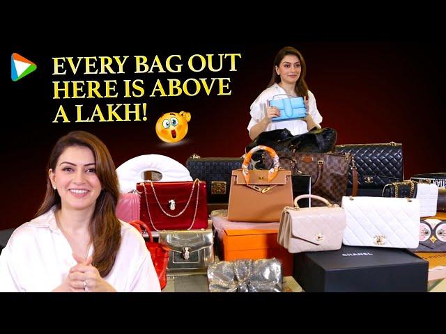 Hansika Motwani shows her luxury bag collection!