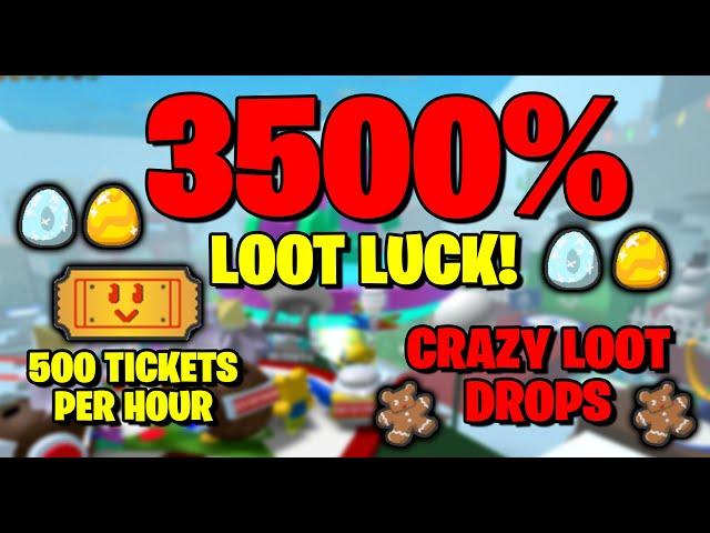 3500% LOOT LUCK! X50 Ticket Chance - Bee Swarm Simulator