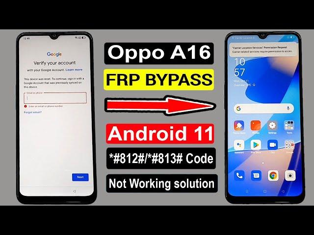 Oppo A16 FRP Bypass Android 11 | Oppo A16 (CPH2269) Google Account Remove Latest Security 2021 |