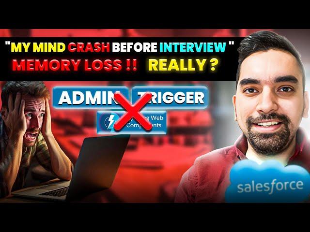 I unable to remember in Interview | Problem in Interview?  | #fresher #salesforce