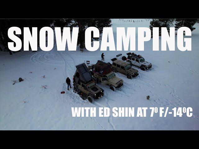 Snow Camping in EXTREME Cold Weather with @KrokemOutdoors @TrailNewbie @RhinoOffroad