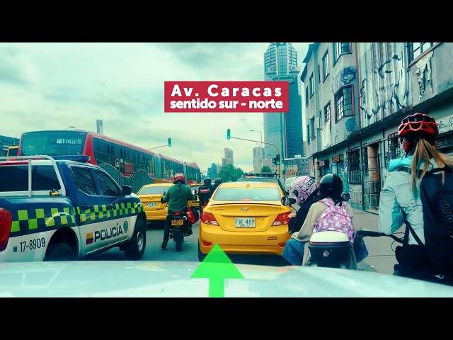 Cierre del carril mixto en la avenida Caracas entre calles 26 y 32