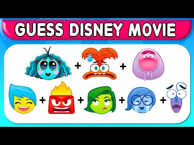  Guess Disney & Pixar Movies 2024 by Emoji ? INSIDE OUT 2 2024, Despicable Me 4