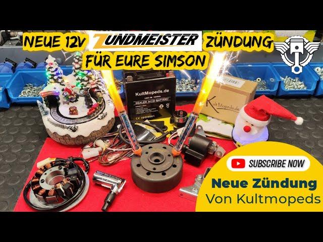 NEUE ZÜNDMEISTER ZÜNDUNG FÜR SIMSON S51 S53 S83 S70 S50 MOTOR LICHTMASCHINE 12V 100W