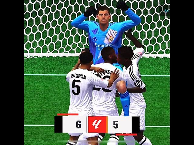 Courtois saved in final moment in FC25️ #eafcmobile #fifamobile #shorts #fifa22