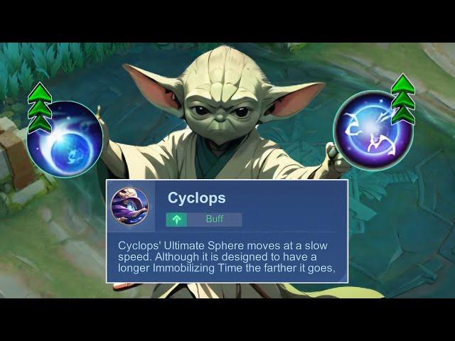 FINALLY CYCLOPS BUFFED IS HERE!!(Totally insane) - Mobile Legends