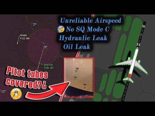 Malaysian A330 has UNRELIABLE AIRSPEED, HYDRAULIC LEAK and more!