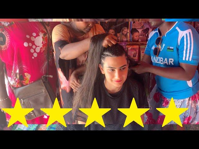 I WENT TO THE BEST REVIEWED HAIR STYLIST IN ZANZIBAR !