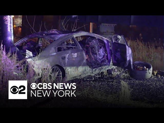 Six killed when car crashes into New Jersey freeway column