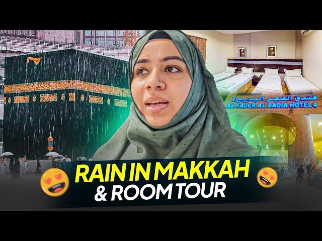 RAIN IN MAKKAH & ROOM TOUR | My  Hotel in Makkah | Makkah ki Barish dekhi  | Umrah with my Parents