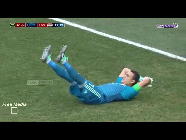 تصدي خرافي لعصام الحضري امام السعودية - كاس العالم روسيا 2018