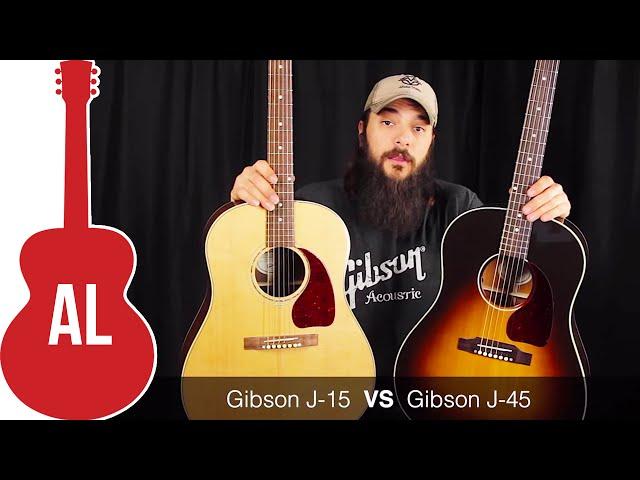 Gibson J-45 vs J-15 - Can You Hear a Difference?