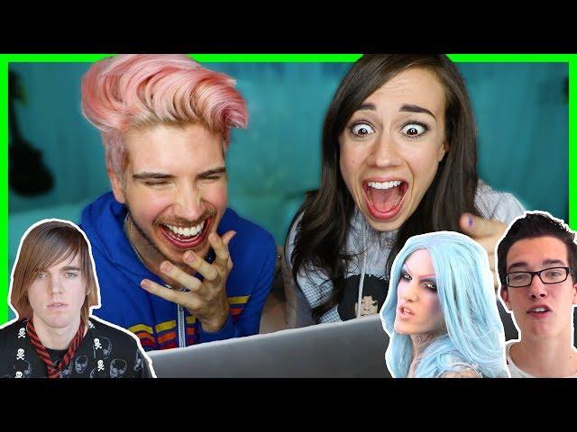 REACTING TO YOUTUBERS BEFORE THEY WERE FAMOUS! w/Colleen | Shane Dawson, James Charles, Jeffree Star