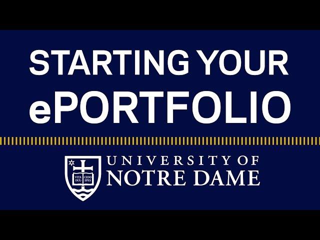 Starting Your ePortfolio