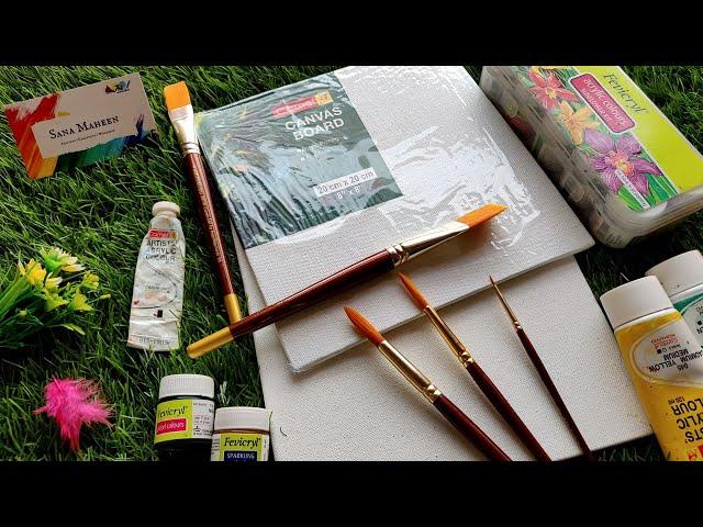 Basic art supplies for Beginners | How to Pick right painting material | Art Supplies Haul