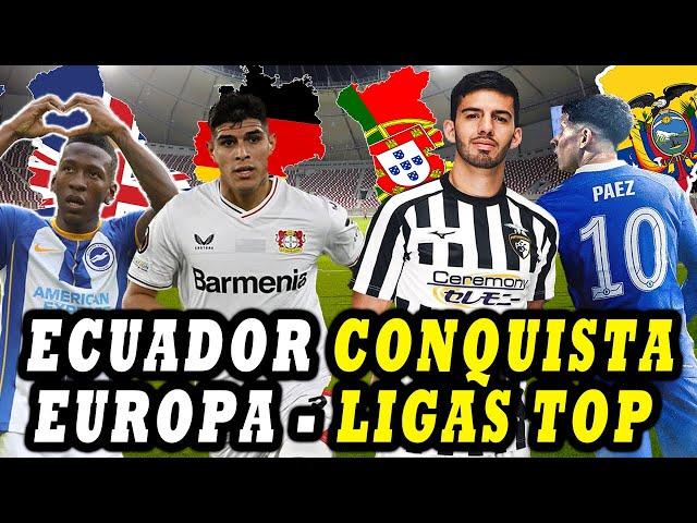 ¡CONOCE LOS 24 JUGADORES  QUE JUEGAN EN LIGAS TOP DE EUROPA! FUTBOLISTAS ECUADOR 2024  ¡LA TRI!