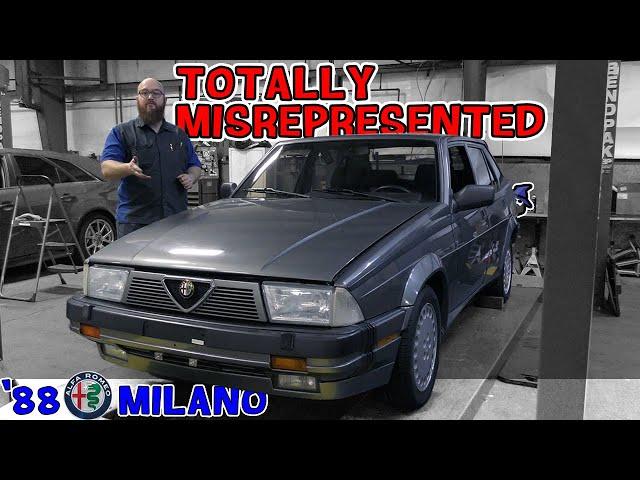 Bought sight unseen '88 Alfa Romeo Milano at auction. CAR WIZARD's customer is NOT happy!