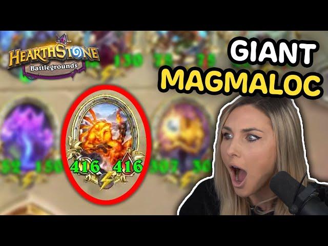 Slysssa's BIGGEST Magmalock EVER! - Hearthstone Battlegrounds