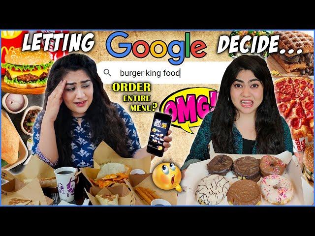 LETTING GOOGLE IMAGES DECIDE WHAT WE EAT FOR 24 HOURS | FOOD CHALLENGE ft. Thakur Sisters