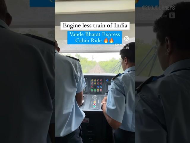 VANDE BHARAT EXPRESS Pilot Cabin View running at Full Speed #indiarailways #irctc #speed