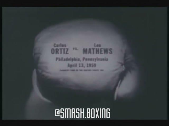 Carlos Ortiz pummels "The New Ray Robinson" Len Matthews