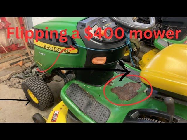 Restoring & Flipping a $400 D130 John Deere Lawn Mower Tractor to Like New. Complete Rebuild. $$$.$$