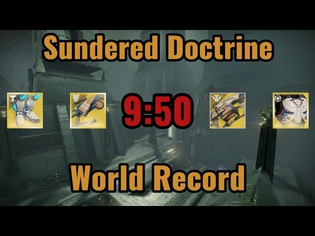 Sundered Doctrine Speedrun in 9 minutes!!! (9:50 - World Record)