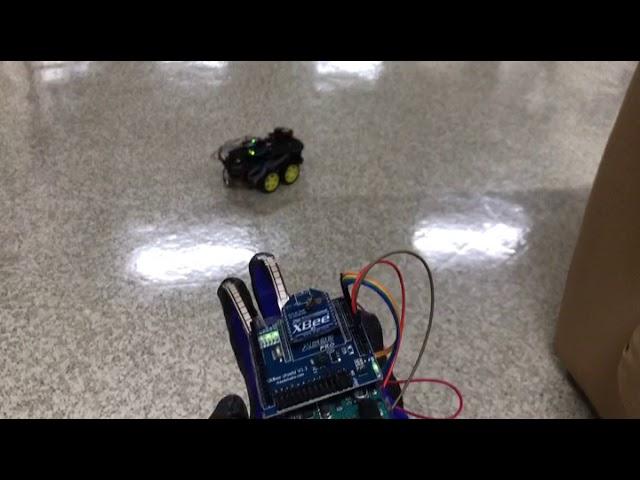 Motion Control Car with flex sensor and Xbee module