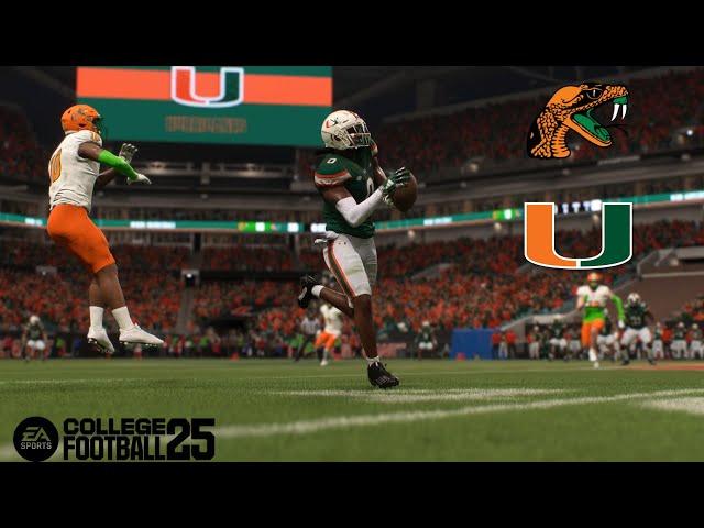 Florida A&M vs Miami - EA Sports College Football 25