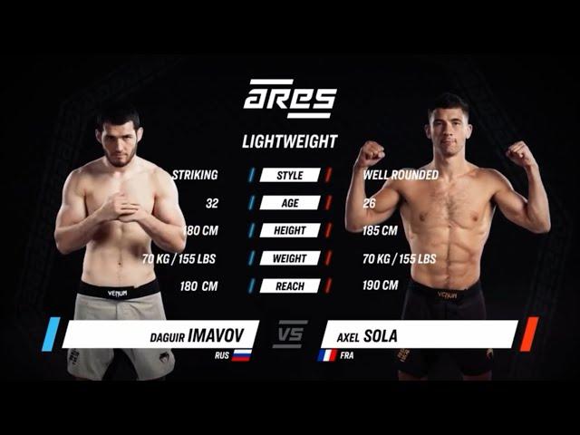 Axel Sola vs Daguir Imavov / Ares 22 / Full fight