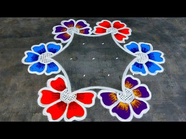 Sankranthi muggulu 2025beautiful rangoli for sankranthisimple margazhi kolam designsSuper rangoli