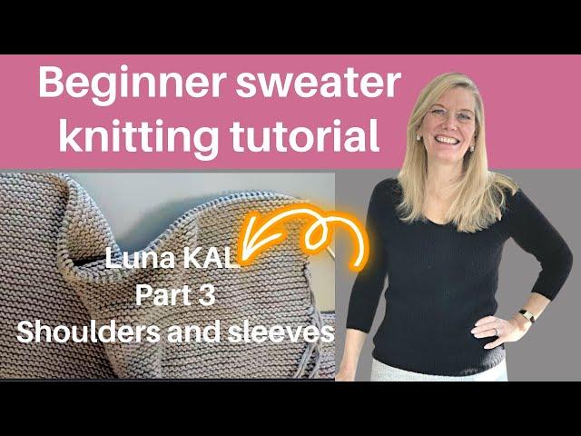 Beginner Sweater Knitting Tutorial Luna KAL