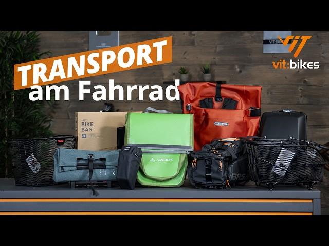 Klickfix, Vaude, MIK, Basil & Ortlieb?!  Alles zu den Transportmöglichkeiten am Fahrrad!