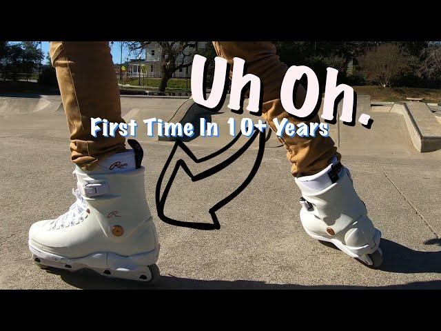 First Skatepark Session In 10 Years  #rollerblade #bladergang