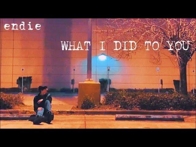 endie - what i did to you (Official Music Video)