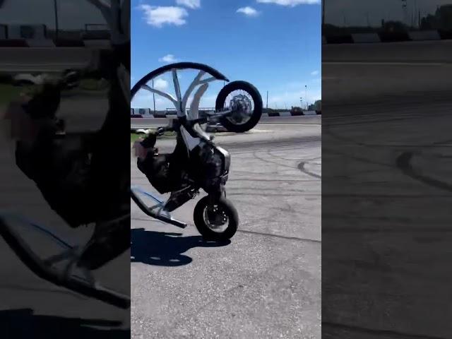 Why did he go so fast  #motorcycle #fail #slam #crash #stunt