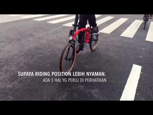 BROMPTON RED ROCKET M6L dengan FLATBAR | Solo Indonesia Cycling