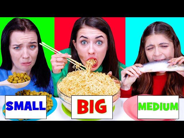 ASMR Big, Medium and Small Plate Challenge by LiliBu