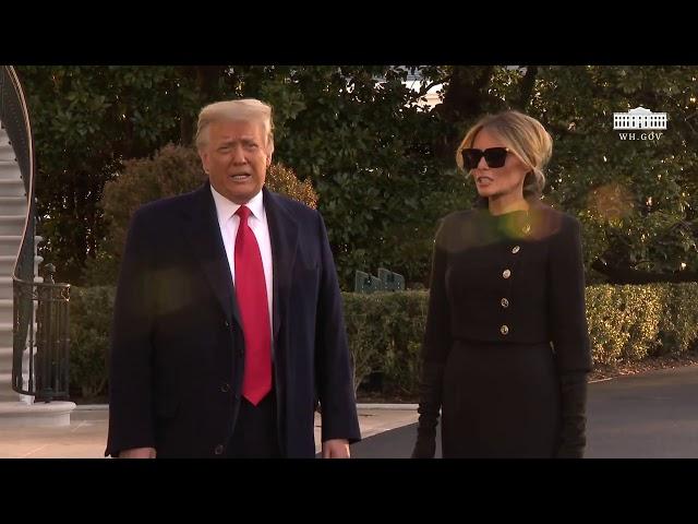 01/20/21: President Trump Delivers Remarks Upon Departure