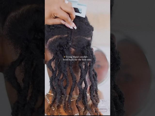 This is the BEST crochet braid hack of 2024! #shorts #crochetbraidstyles