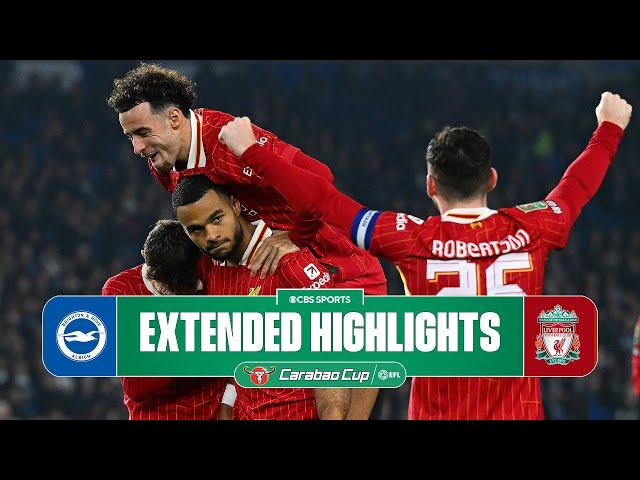 Brighton vs. Liverpool: Extended Highlights | Carabao Cup | CBS Sports Golazo