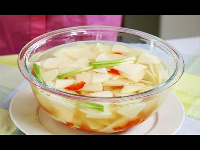 Korean Kimchi with Asian Turnip: Non-spicy Water Kimchi Recipe